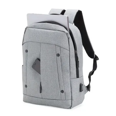 Mochila de nylon cinza 21 Litros 