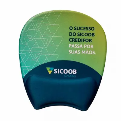 Mouse pad ergonômico ambidestro