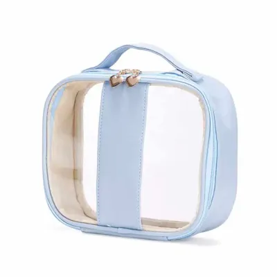 Necessaire PVC Impermeável azul