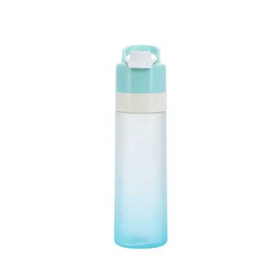 Squeeze bicolor plástico azul com borrifador e promo