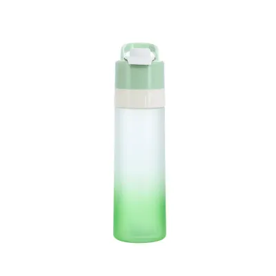 Squeeze bicolor plástico verde com borrifador e gravado