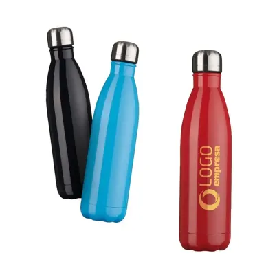 Garrafa inox - 3 cores