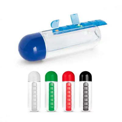 Squeeze com porta-comprimidos.