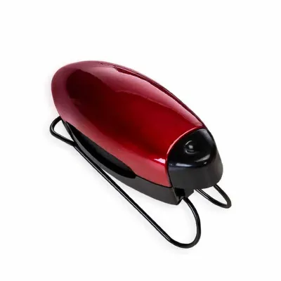 Porta óculos colorido de plástico com detalhes preto