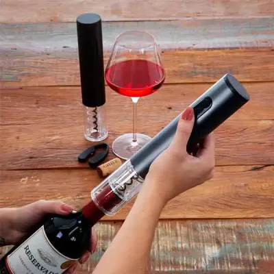 Saca Rolhas Elétrico com LED Personalizado