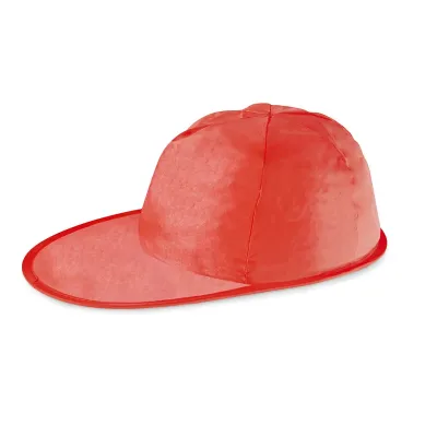 Boné dobrável vermelho