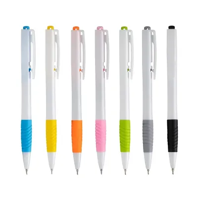 Caneta Plástica  Emborrachado Personalizada