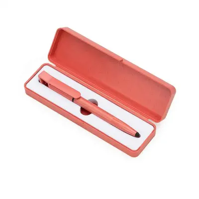 Estojo fibra de bambu Personalizado para uma caneta