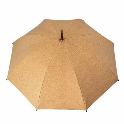 Guarda-chuva Cortiça com haste e pega de madeira 