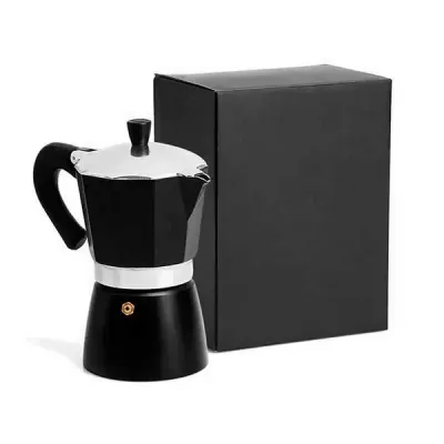 Cafeteira Italiana em Aluminio com caixa
