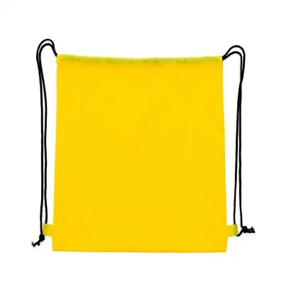 Mochila Saco em Nylon Personalizado - amarelo