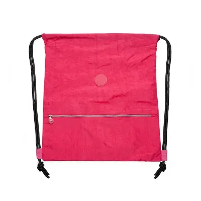 Mochila Saco Nylon Rosa Impermeável