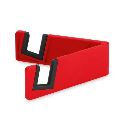 Porta celular em ABS e TPR Vermelho