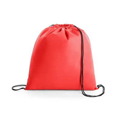 Sacola tipo mochila em non-woven vermelha (TNT)