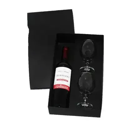 Kit vinho chileno com 2 taças de vidro 