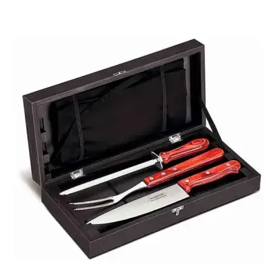 Kit churrasco de 3 peças com avental