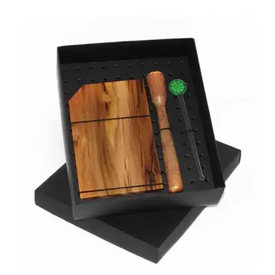 Kit caipirinha personalizado com tábua, socador e mexedor