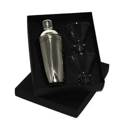 Kit caipirinha personalizado com coqueteleira e copos