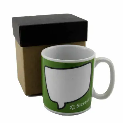 Kit caneca com caixa de papel
