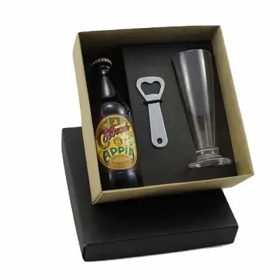 Kit cerveja artesanal com abridor de garrafas