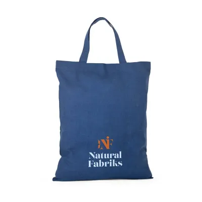 Sacola de Algodão Orgânico azul
