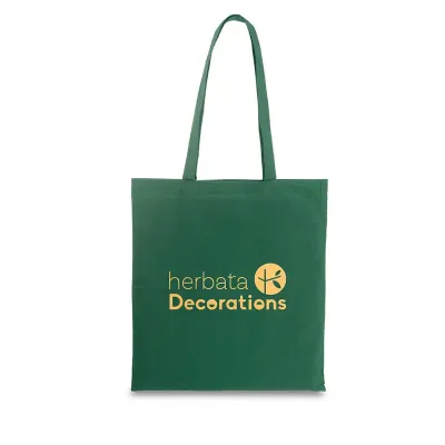 Sacola em Algodão verde com logo