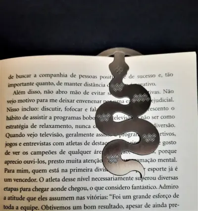 Marcador de páginas formato serpente 