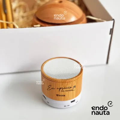 Kit Relax Kit Caixa de Som Bambu