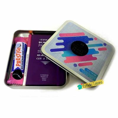 Lata Boas Vindas – Caderneta + Prestígio