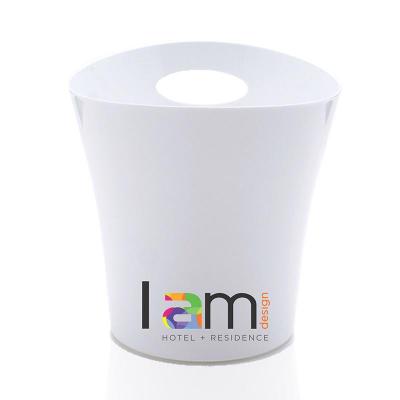 Balde de gelo branco