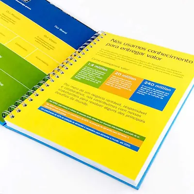 Caderno com selo FSC