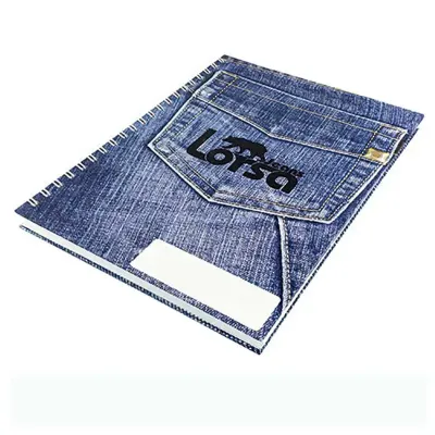 Caderno com capa em 4 cores