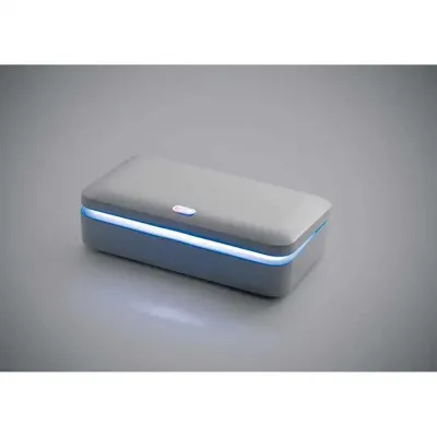 Caixa esterilizadora UV com carregador wireless Fast - cinza