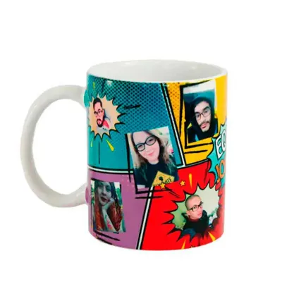 Caneca de Cerâmica colorida