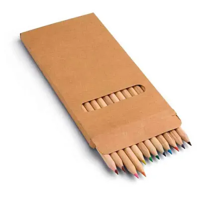 Conjunto com lápis de cor