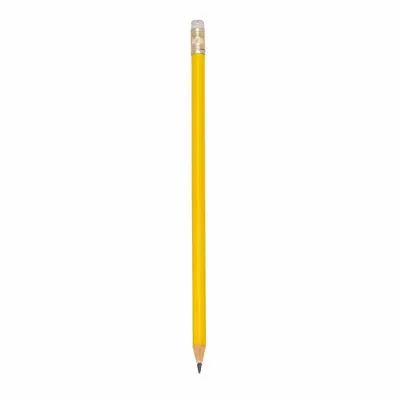 Lápis amarelo com borracha