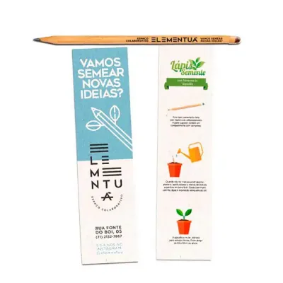 Lápis semente personalizado