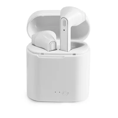Fone de ouvido wireless stereo em ABS. Transmissão por bluetooth