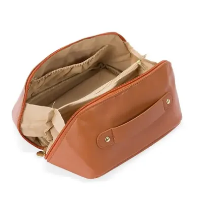 Necessaire PU Marrom