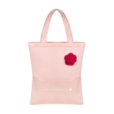 Bolsa Flor e Poesia - Rosa
