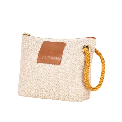 Nécessaire Mara com ilhós, corda e ponteiras