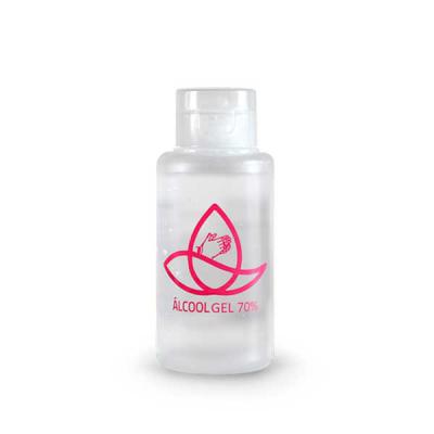 J.E Brindes - Álcool em Gel 60ml 70% antisséptico para higienização a seco das mãos e braços. Combate 99,9% dos germes e bactérias e hidrata a pele com solução prot...