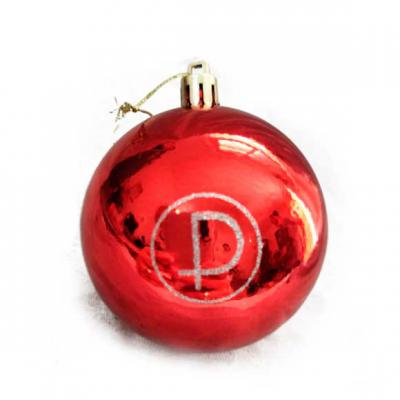 Bola de Natal Personalizada vermelho