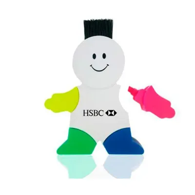 Marca texto boneco com limpador de tela e teclado