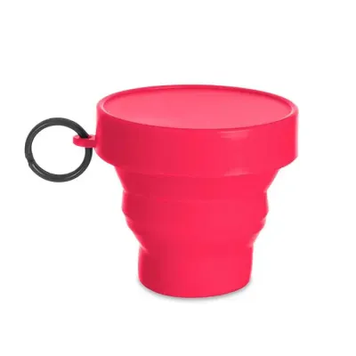 Copo Retrátil 150ml vermelho