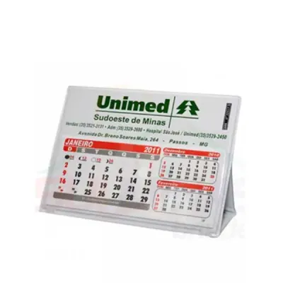 Calendário de mesa personalizado