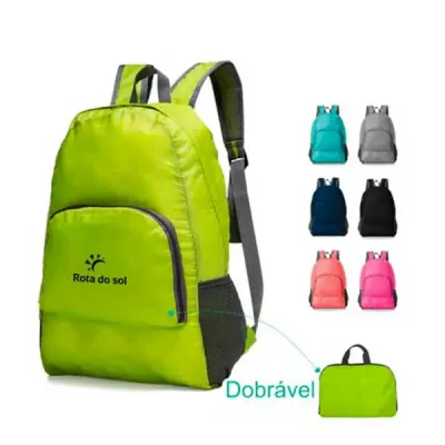 Mochila dobrável 25 litros - várias cors