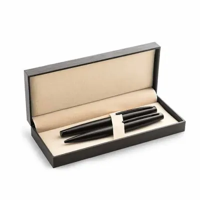 Caneta de metal conjunto de roller com estojo