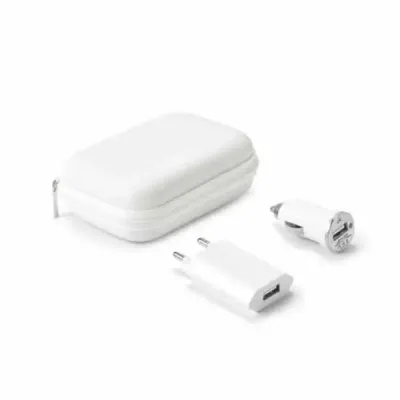 Kit de Carregadores USB com estojo