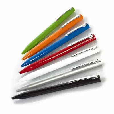 Caneta em Alumínio cores variadas